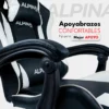 D_NQ_NP_2X_952713-MLA99700885380_122025-F.webp Silla Gamer Alpina Ergonómica Giratoria Reclinable ft-088 Color Negro Material del tapizado Cuero sintético