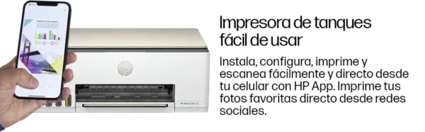 Impresora Multifuncional HP Smart Tank 583 Sistema Continuo a Color con Wi-Fi