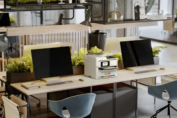 Impresora Multifunción Epson Workforce Pro Wf-c5890 Con Wifi Color Blanco
