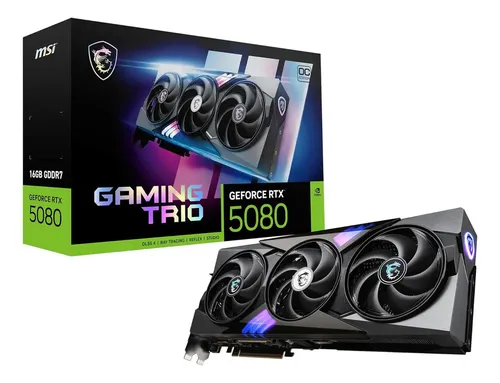 Placa de video Msi Gaming Trio GeForce RTX 5080 Series 16gb