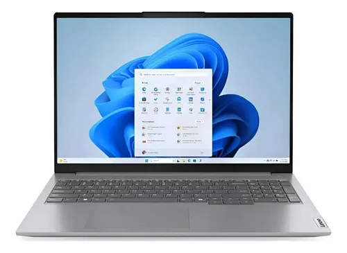Notebook Lenovo Thinkbook Series 16 Amd Ryzen 5 7535hs 8 Gb Ddr5 512 Gb Ssd 16 1920x1200px Radeon Graphics 660m Wi-fi 6 (802.11ax) Teclado Español Windows 11 Pro Color Artic Grey