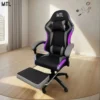 D_NQ_NP_667216-MLA99994303691_112025-O.webp Silla Gamer Gris Mtl Ergonomica Masajeadora Con Luz Led Material del tapizado Cuero sintético