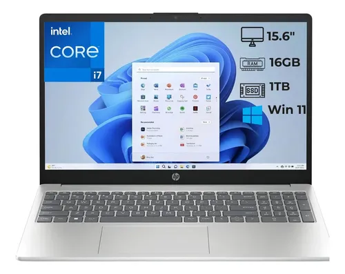 Notebook Hp 15.6 Intel I7 1355u 16gb 1tb Win11 Silver