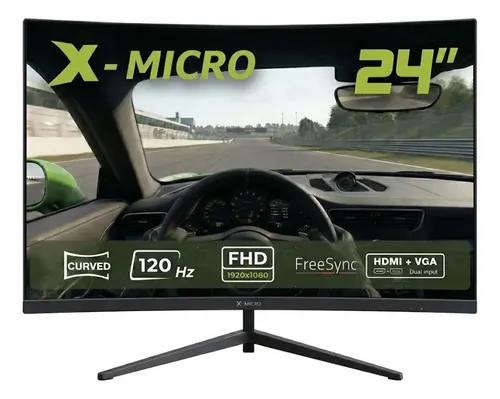 Monitor Gamer 24 X-micro Curvo Full Hd 120hz 1ms Hdmi X24cfe