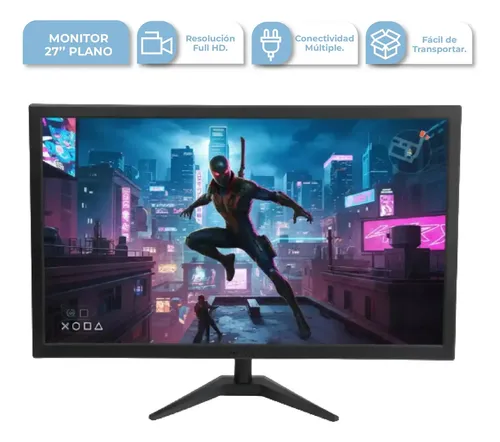 Monitor 27 Plano Dakota Full Hd 75hz Hdmi Vga Montaje Vesa