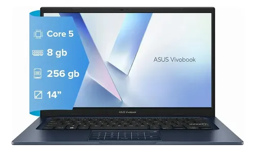 Notebook Asus Vivobook X1404 Intel Core 5 120u / Disco Ssd 256gb Memoria Ram 8gb / Pantalla 14 Full Hd / Windows 11