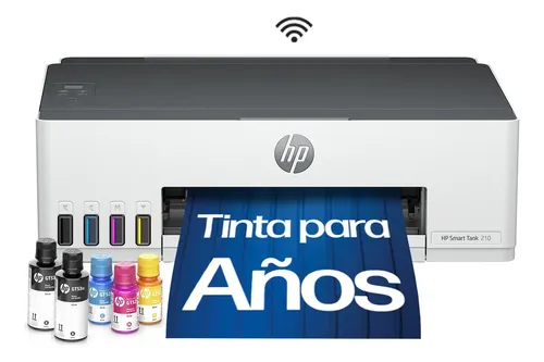 Impresora HP Smart Tank 210 Sistema Continuo Color Wi-Fi