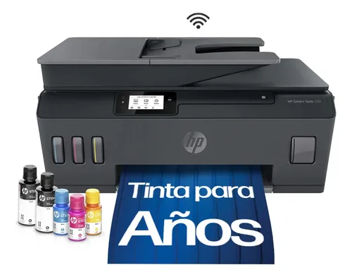 Impresora Multifuncional HP Smart Tank 530 Sistema Continuo Color Wi-Fi ADF