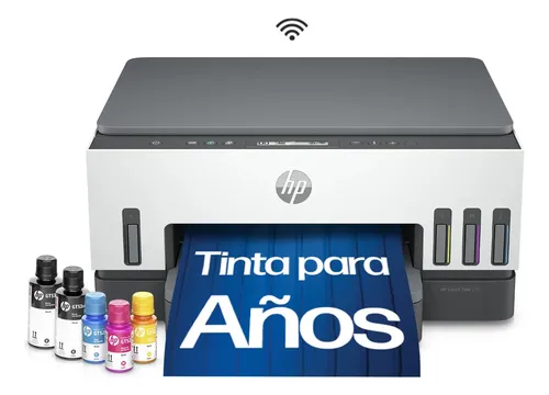 Impresora Multifuncional HP Smart Tank 720 Sistema Continuo a Color Wi-Fi Duplex (Doble Cara Automático)