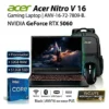 Notebook Acer Nitro V 16 Gaming con Intel Core i7, RTX 5060, 32GB RAM y Mochila