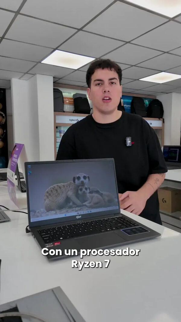 Notebook Gfast N-758R con Procesador Ryzen 7, 16 GB de RAM y 480 GB SSD para Edición