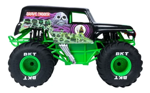 Vehículo de juguete a control remoto Monster Jam Freestyle Force Spin Master Monster Jam Freestyle Force 1:24 Grave Digger verde oscuro