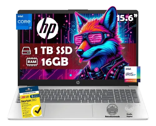 Laptop Hp 15-fd0182wm Intel Core I7-1355u 1tb Ssd 16gb Ram Gráficos Intel Iris Xe 1920 X 1080 Windows 11 Home