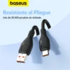 D_Q_NP_626489-MLA91478031058_092025-F.webp Cable Baseus Pudding Series Usb-A /USB-C Carga Rapida 100W 6A 1.2 metros