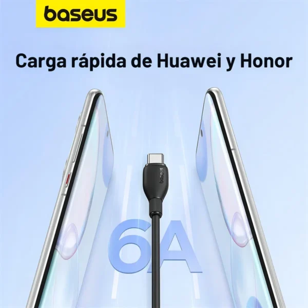 D_Q_NP_895015-MLA91875984053_092025-F.webp Cable Baseus Pudding Series Usb-A /USB-C Carga Rapida 100W 6A 1.2 metros