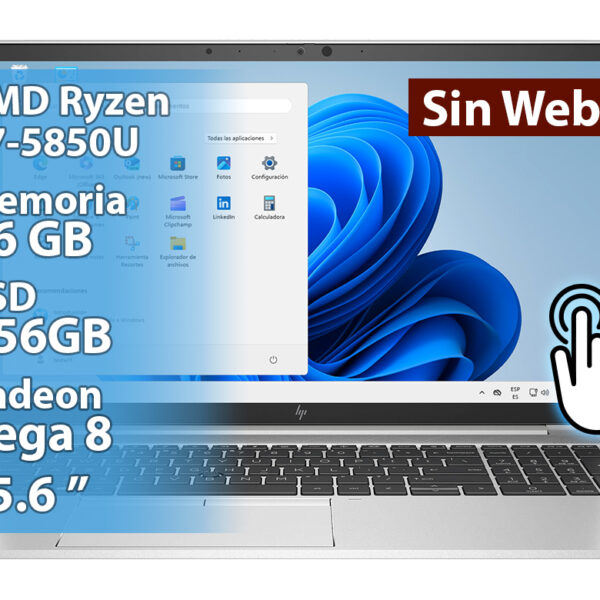 dptcap21785.jpg Notebook Hp Elitebook 855 G8 Amd Ryzen 7 5850u 16gb 256gb 1920x1080 No Trae Webcam 15.6 Pulgadas Tactil Win11pro Y Teclado En Ingles Retroiluminado Plateada - Reacondicionada - Sin Detalles Esteticos
