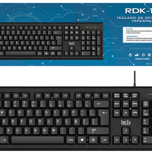 Teclado Intco Rdk-112 Usb Cable 1.2mts Negro