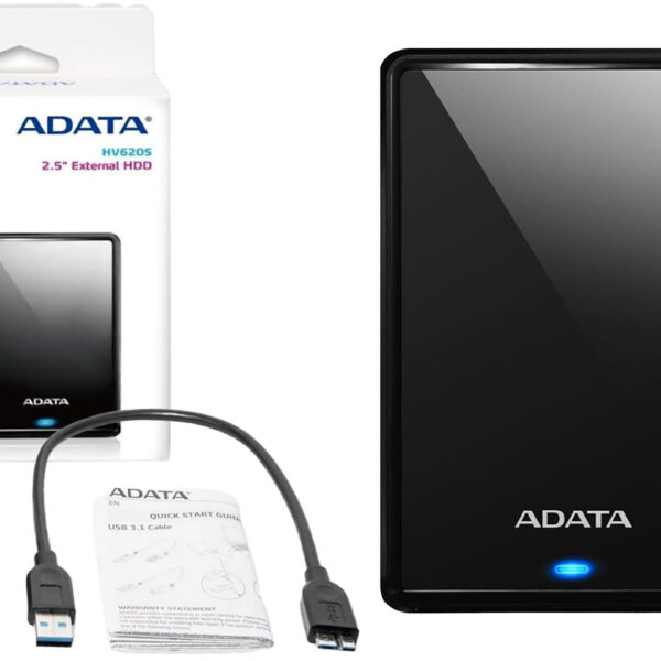 Disco Rigido 4tb Externo Usb 3.2 Adata Hv620s Slim Incluye Cable Usb