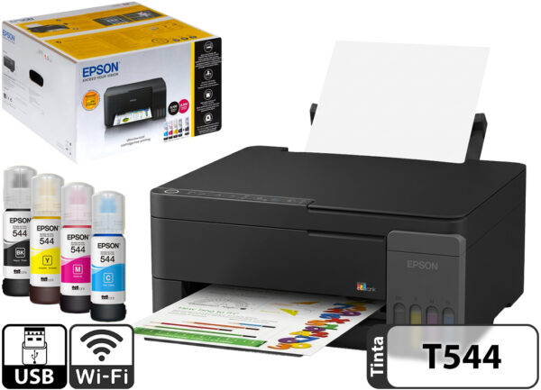 dptcap21905.jpg Impresora Epson L3350 Multifuncion Wifi Sistema Continuo Incluye Cable De Tension Alimentacion Y Tinta T544