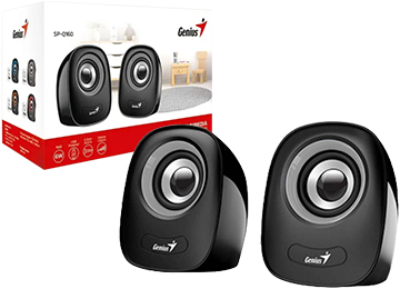 Parlantes Genius Sp-q160 Usb 6w Control De Volumen Gris - Outlet - Minimos Detalles Esteticos