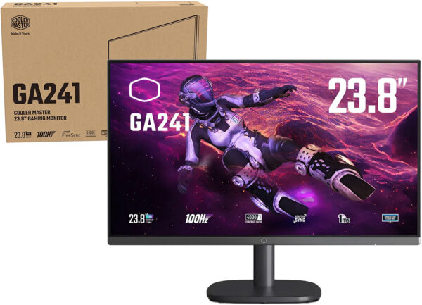 Monitor Coolermaster 23.8 GA241 1XHDMI 1XVGA 100HZ 1920X1080 Ips 1MS Amd Free Sync