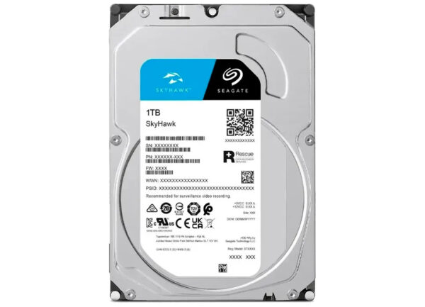Disco Rigido 1TB 3.5 SATA 3 Seagate Skyhawk Para DVR Vigilancia - Usado - Pull - Minimos Detalles Esteticos