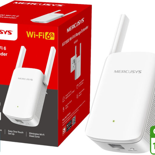 Repetidor Amplificador Mercusys ME60X AX1500 WIFI 6 2.4GHZ 300MBPS 5GHZ 1201MBPS 1XRJ45 Dual Band Gigabit 1000MBPS Easy Mesh
