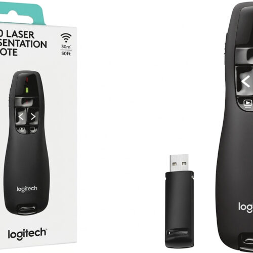 Puntero Presentador Digital Logitech R400 - Laser Rojo - Outlet - Blister Con Detalles Esteticos