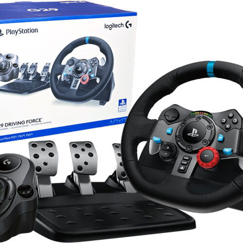 Volante Logitech G29SE Incluye Pedales Palanca Boton Rueda Dimensiones Volante 270X260X278MM 2.25KG Incluye Palanca Compatible Con PS4 PS5 PC