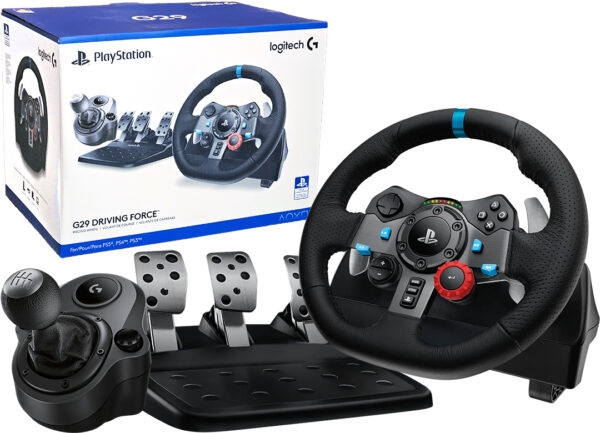 Volante Logitech G29se Incluye Pedales Palanca Boton Rueda Dimensiones Volante 270x260x278mm 2.25kg Incluye Palanca Compatible Con Ps4 Ps5 Pc