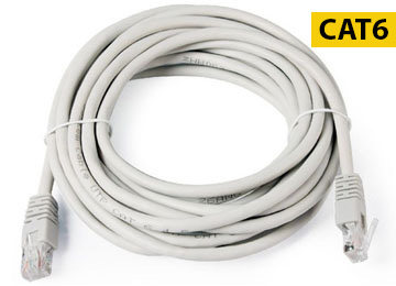 Cable De Red 5 Mts CAT6 Gris