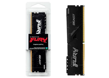 Memoria DDR4 8GB 3200MHZ 1.35V CL16 Desktop Kingston Hyperx Fury Beast Negra