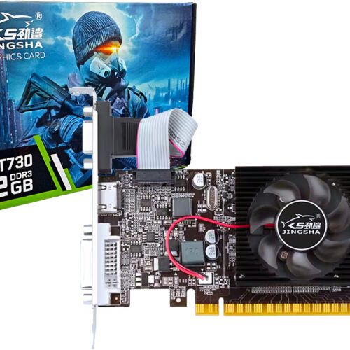 Placa De Video Szmz By Jingsha Geforce GT730 2GB DDR3 VGA HDMI DVI-I - No Requiere Alimentacion