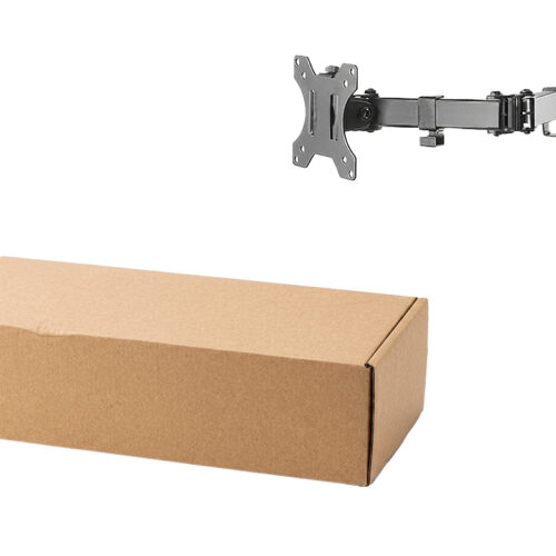 Soporte Simple Brazo 1 Monitor 10 A 32 Pulgadas Vesa 75 100 Maximo 10KG Movil De Mesa Incluye Tornillos Y Llave Allen