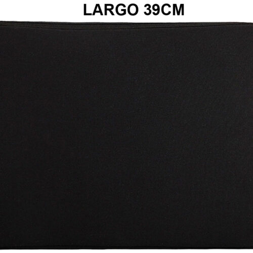 Funda Notebook 15.6 Neoprene Con Cierre Dimensiones 39X30X2CM Negra En Bolsa