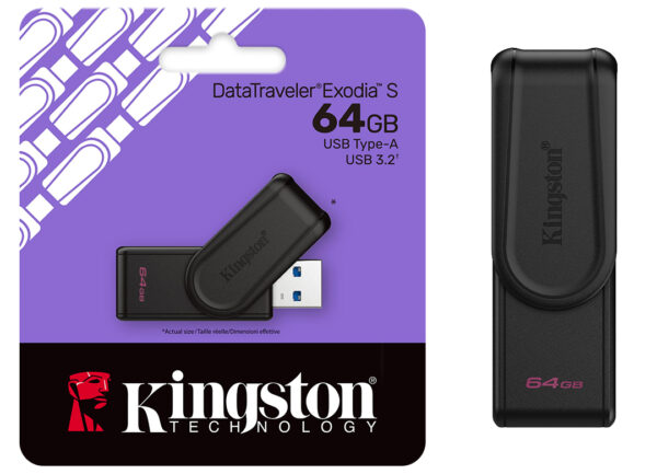 Pendrive 64GB Kingston Datatraveler Exodia S Dtxs USB 3.2