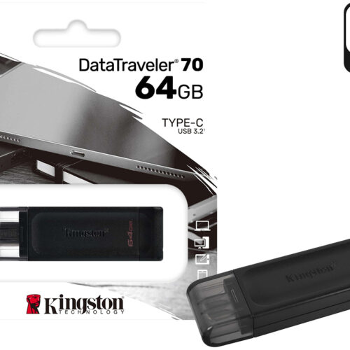 Pendrive 64Gb Kinghston DataTraveler 70 dt70 tipo c 3.2 gen 1 pen drive