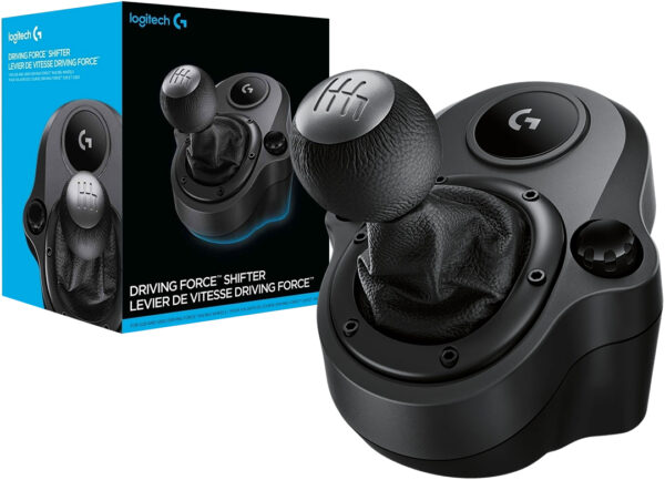 Palanca De Cambios Logitech Driving Force Shifter Para Volante Logitech G29 G920 G923 6 Velocidades Con Marcha Atras No Compatible Con PS3