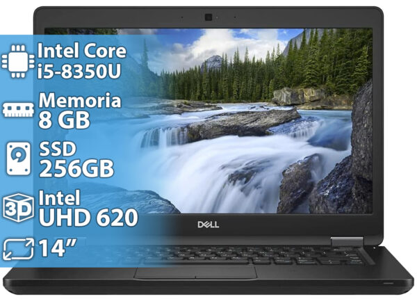 Notebook Dell Latitude 5490 Intel I5-8350U 8GB 256GB SSD 1920X1080 14 Pulgadas WIN11PRO - Reacondicionada - Outlet - Detalles Esteticos