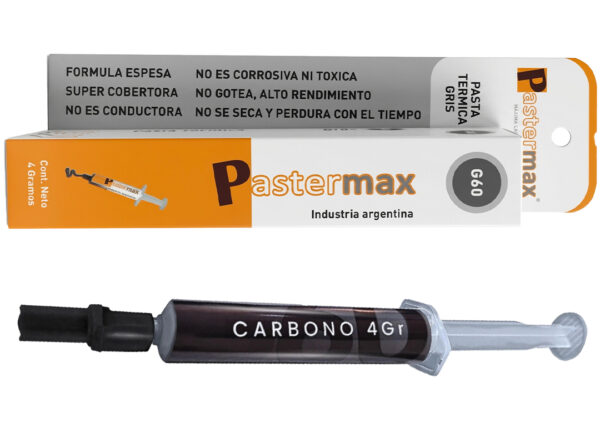 Grasa Siliconada Pastermax G60 4 Gramos Gris Carbono