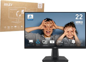 Monitor Msi 22 Pro MP225V EPE0 1xHDMI 1xVGA 100HZ 1920X1080 1MS 21.45 Pulgadas Incluye Cable De Tension Y Cable HDMI - Outlet - 1 Pixel Defectuoso