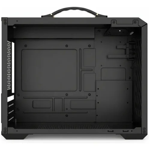 Gabinete Gamer Oasis Atomix Vidrio Templado + 1 Cooler Rgb. Negro