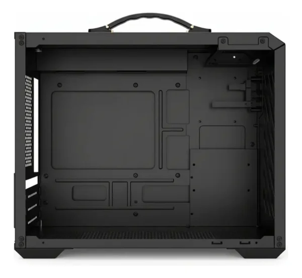 Gabinete Gamer Oasis Atomix Vidrio Templado + 1 Cooler Rgb. Negro