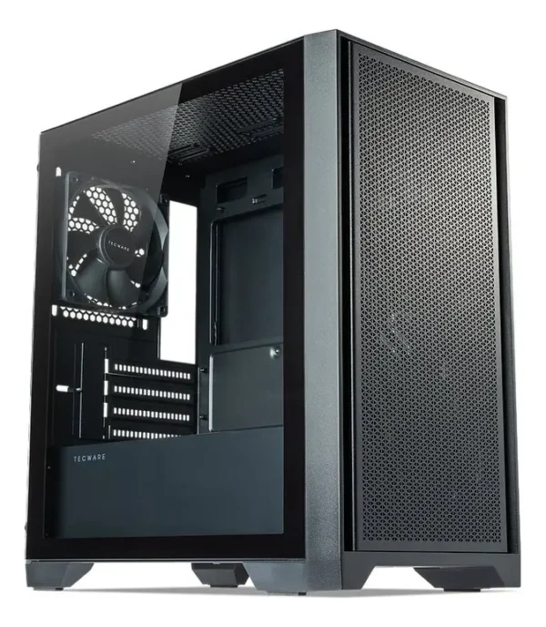 Gabinete Tecware Neo M2 Tg Mesh Frontal 3x Coolers 120mm Negro
