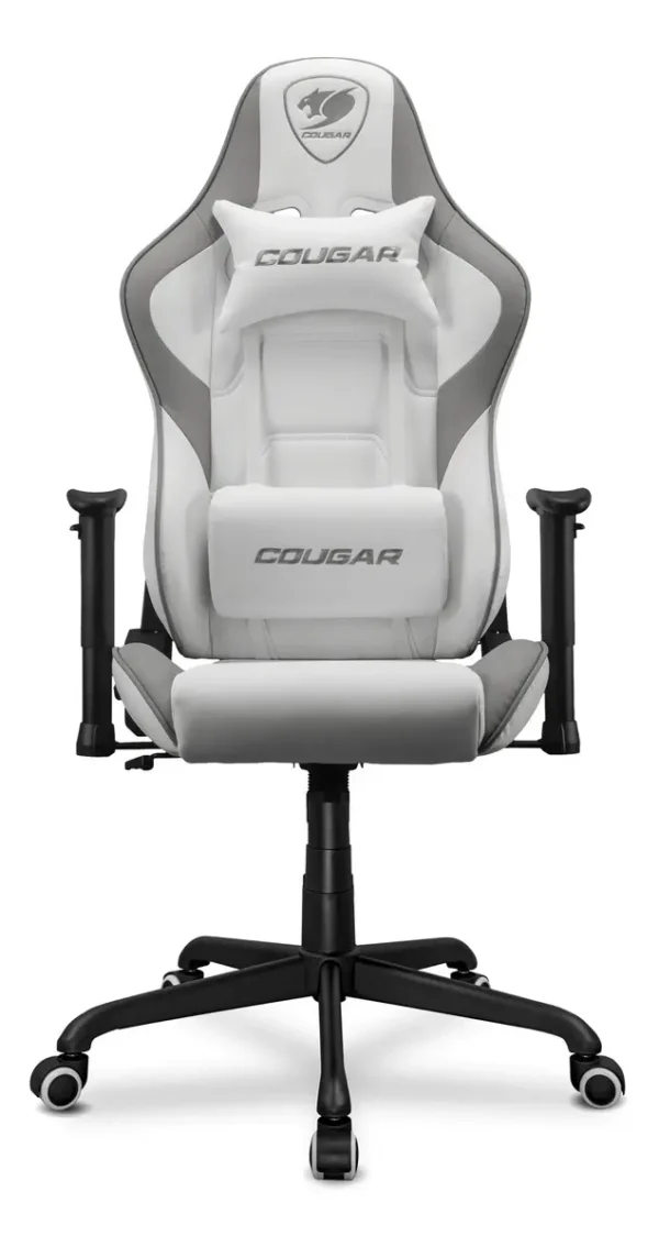 Silla Gamer Ergonómica Cougar Armor Elite Blanca Cuero Sintético 120kg