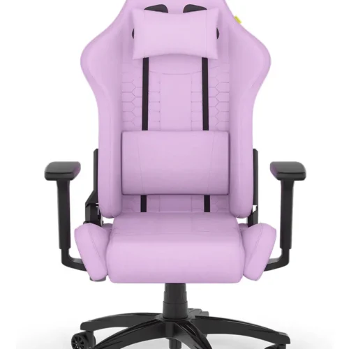 Silla Gamer Corsair Tc100 Relaxed Tela Transpirable Ergonomica Color Lilac/rosa