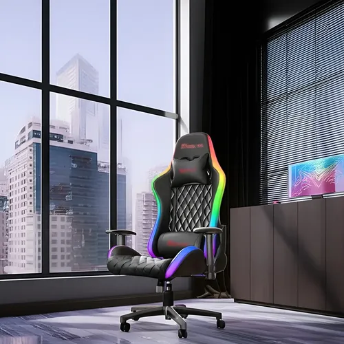 Silla Gamer Xtrike-me Gc-907 Rgb Led Color Negro