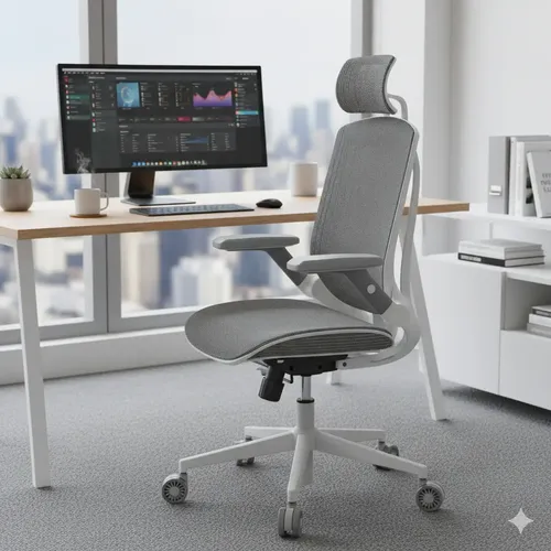 Silla Oficina Gamer Ergonomica Giratoria Reclinable Cougar Speeder One Blanca