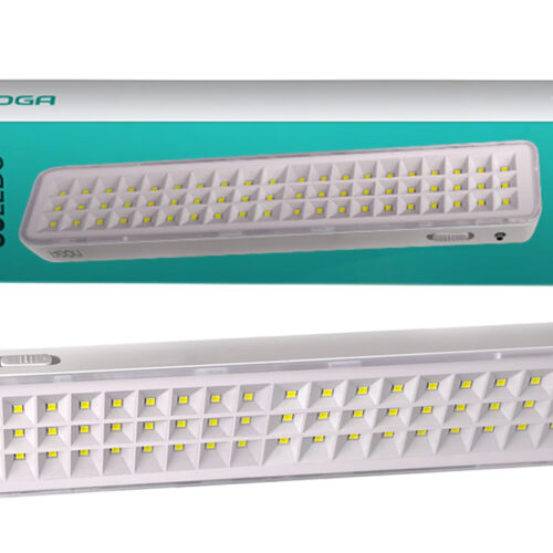 Luz De Emergencia Noganet NH-L2 60 Leds 300LUMENS 6W Bateria 1200MAH Autonomia 3HS A 6HS Luz Fria Blanca